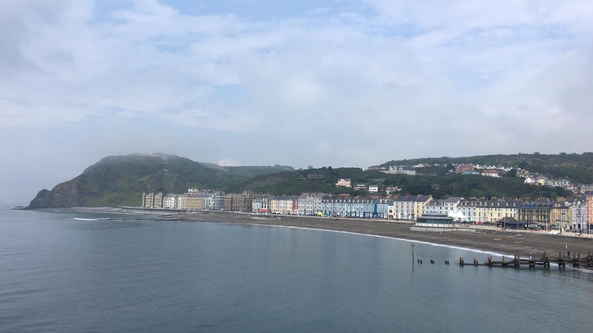 Aberystwyth looking magical with a touch of sea mist on top of Constitution Hill #thisiswales #FindYourEpic