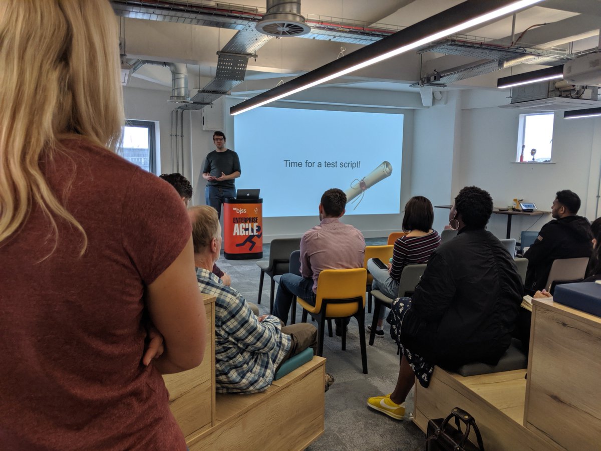 NottsTechfast's tweet image. @Fishbowler moves on to Test Scripts! How many tests could you do on a box with 1 button? 🤔 #testing #test #testscripts #nottstechfast