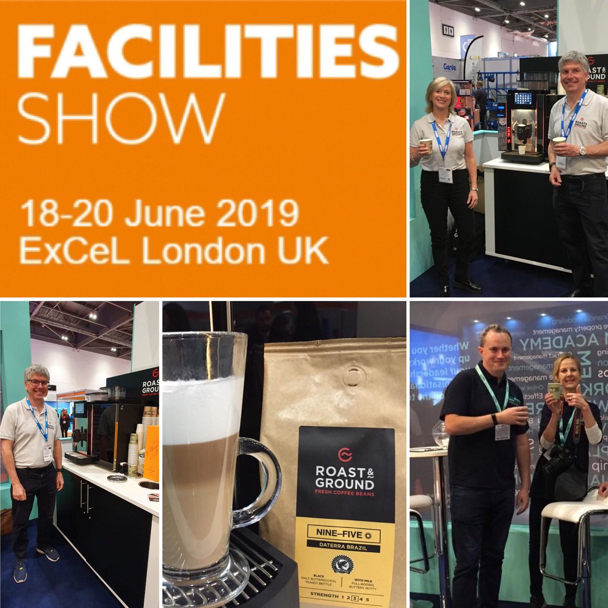 RoastGround's tweet photo. We would like to to thank @IWFM_UK for inviting us to be a part of their stand and also our customers, facilities managers and friends who came along to visit us and get their #coffee fix during the @Facilities_Show last week. Also a great opportunity to showcase our #RexRoyal! https://t.co/s6ZDlFoduC