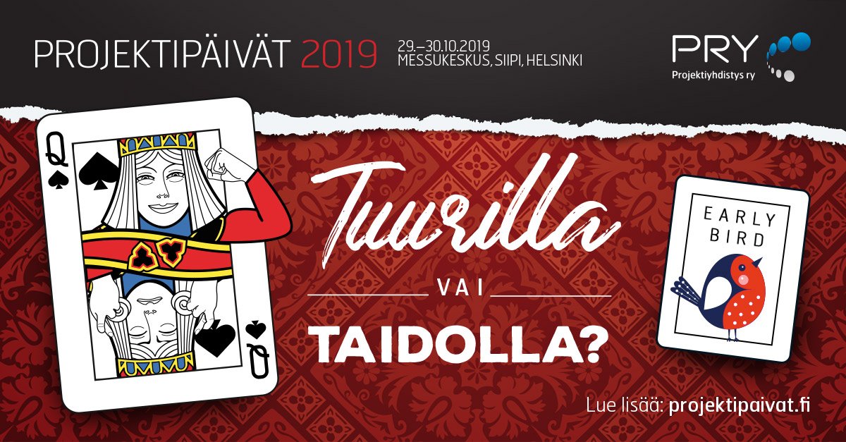 Projektipaivat's tweet photo. Projektipäivien sivuilla on julkaistu uutta ohjelmaa näin vielä ennen Early Bird -edun päättymistä. Nyt jo yli 150 projektiammattilaista on osallistumassa Projektipäiville. Vuosittain tapahtuma kokoaa yhteen jopa 1 000 osallistujaa. Katso ohjelma: https://t.co/0aJfoOJX6O https://t.co/4GiR0Vpzm1