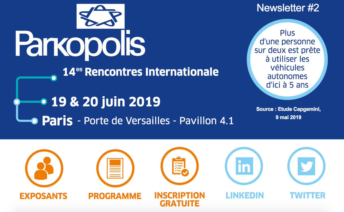 Redécouvrez les newsletters du salon #Parkopolis, qui s'est tenu la semaine à Paris: salonparkopolis.com/wp-content/upl… 

#stationnement #mobilite #mobility #paris