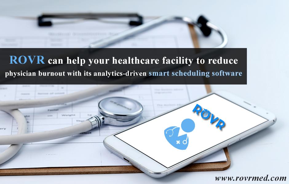 Rovrmed's tweet image. Use ROVR&apos;s #SmartSchedulingSoftware and App to analyze and optimize physician schedules. It can help you enforce work hour limits for physicians and prevent #physicianburnout. To schedule a free demo of our #ROVR software, contact us at rovrmed.com