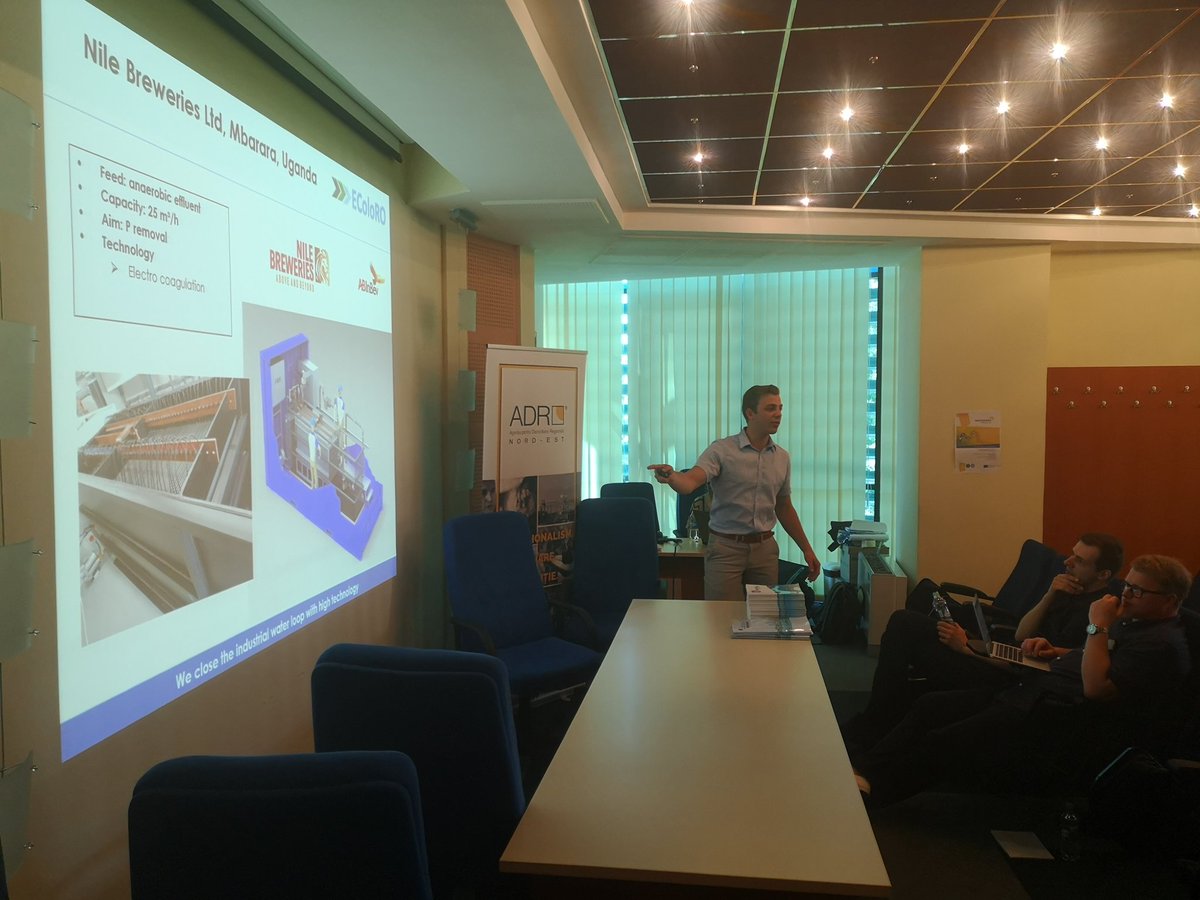 PieterdeJong_EU's tweet photo. @WaterAllianceNL member @EColoRO presenting their innovative technology to treat #textile waste water and allow #WaterReuse. @IWatermap example for @S3Platform #WaterSmartTerritories https://t.co/mefBPM83q2