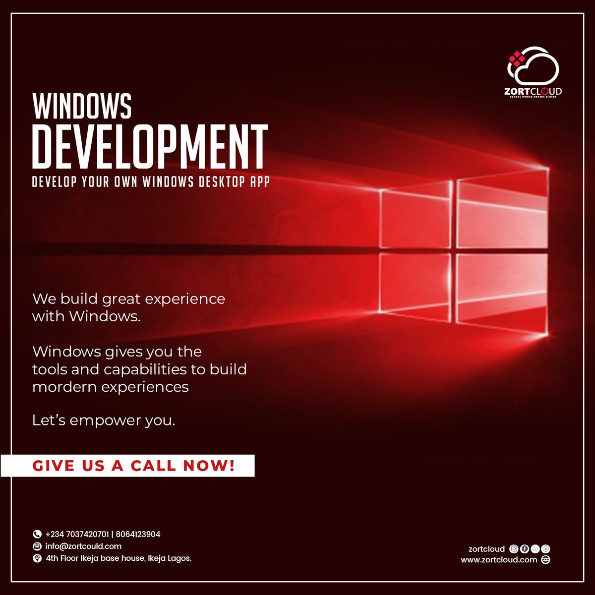 zortcloud's tweet photo. Develop your own windows desktop app's with ease.

Have you been planing it for long? we can help you develop it.

Give us a call now!

#windowsdev #webdev #zortcloud #modernexperience #windowsapp #appdev #windowsappdev #development #naijadeveloper #developers #lagosdevelopers https://t.co/7KvClG3KU8