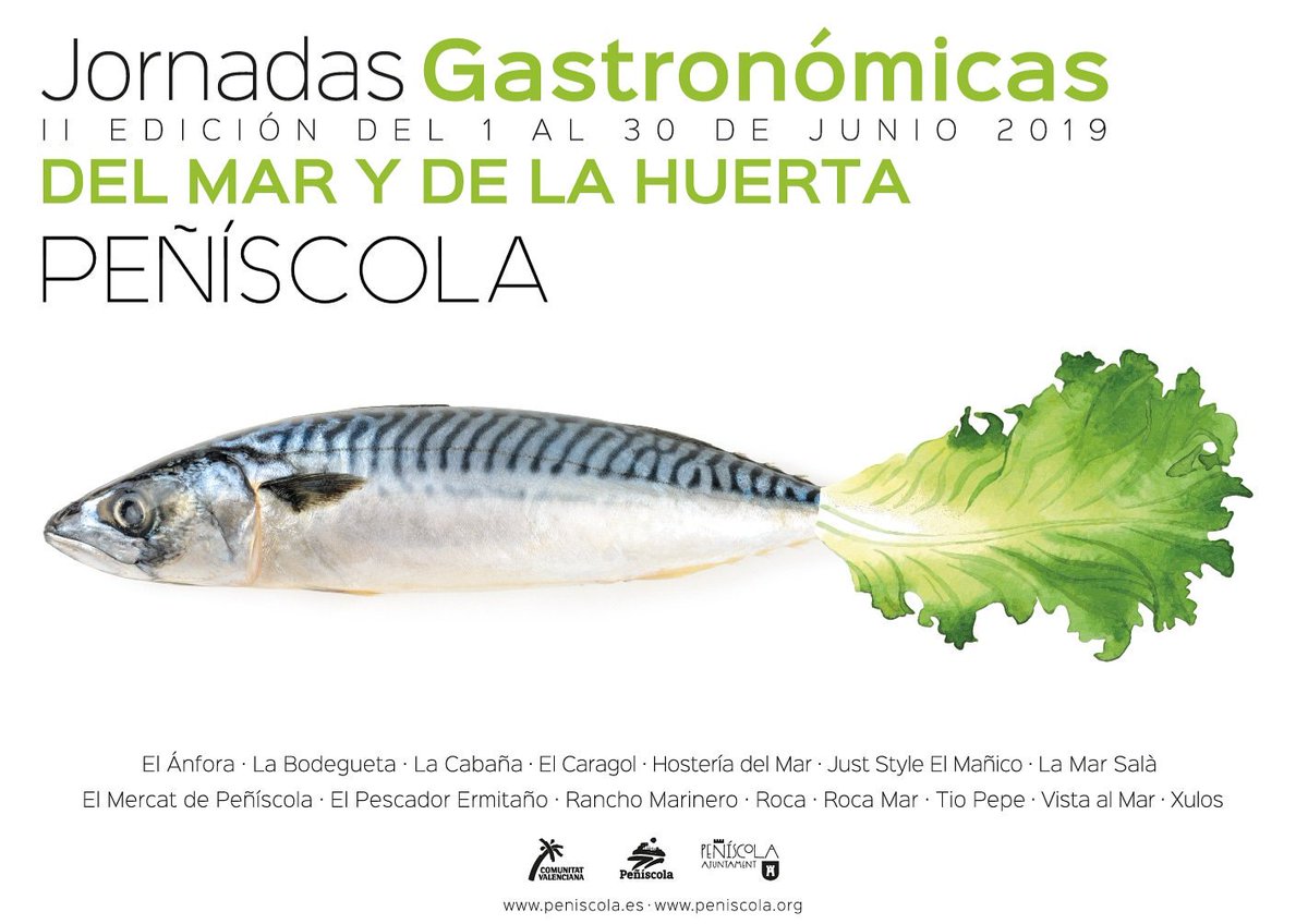 🦞Últimos días para participar en  las II Jornadas Gastronómicas del Mar y de la Huerta de #Peñiscola 🍅

🐙Degusta el auténtico sabor de los productos locales en los restaurantes participantes 🍴

#gastro #localfood #cocinalocal #km0 #temporada