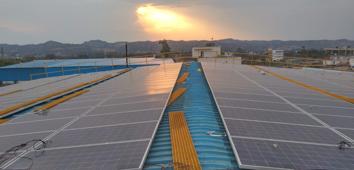 Another Solar Pulse Energy project's at Baddi, Himachal Pradesh. 
1.25MW
A successful recent project. 
We are redefining perfection with every step we take to build a better world.
#solar #energy #SolarPower #solarsolutions #success