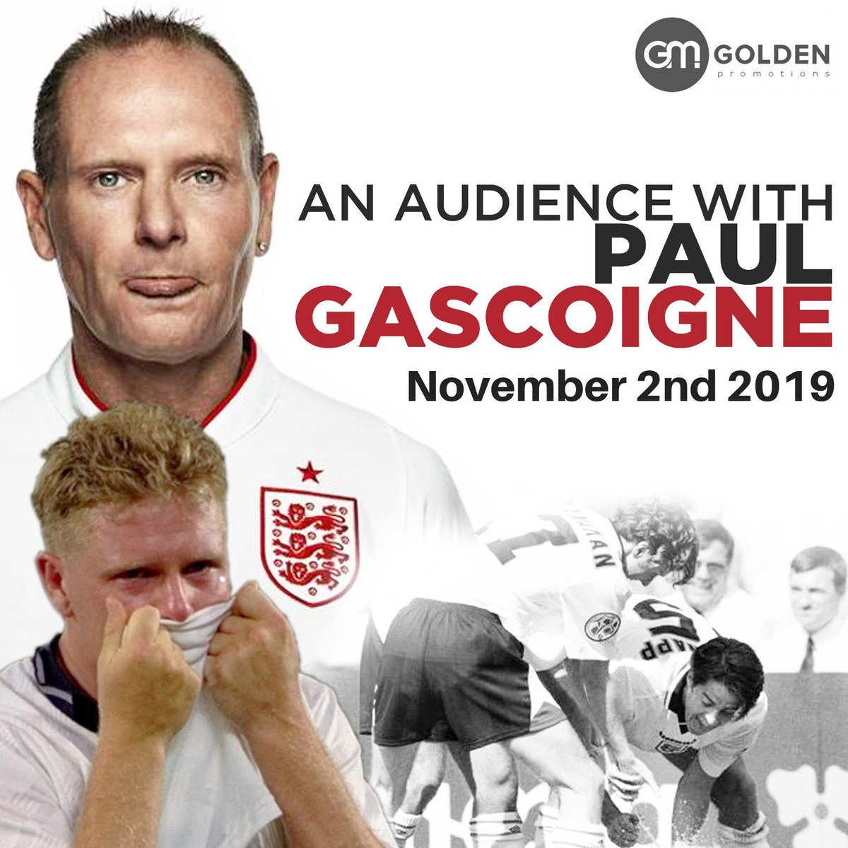 For one night only at Central Hall Southampton...Join Paul Gascoigne as he chats with ex-professional snooker player turned TV commentator Willie Thorne.
Tickets are limited, so book now - centralhall.org.uk/events/an-even…
#saints #southampton #comedy #football #onstage #conversation