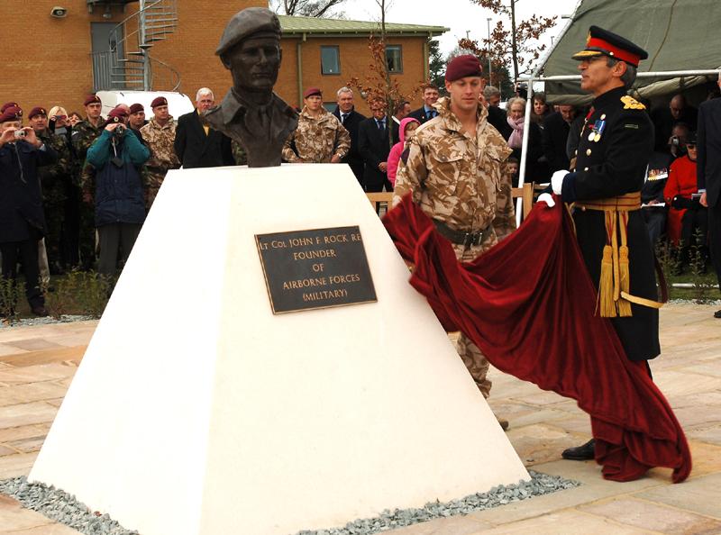 Currently, a memorial stands at the head of the parade square at Rock Barracks, funded by the wider Airborne Engineers community and casts an approving eye over the current generation of Airborne Sappers.