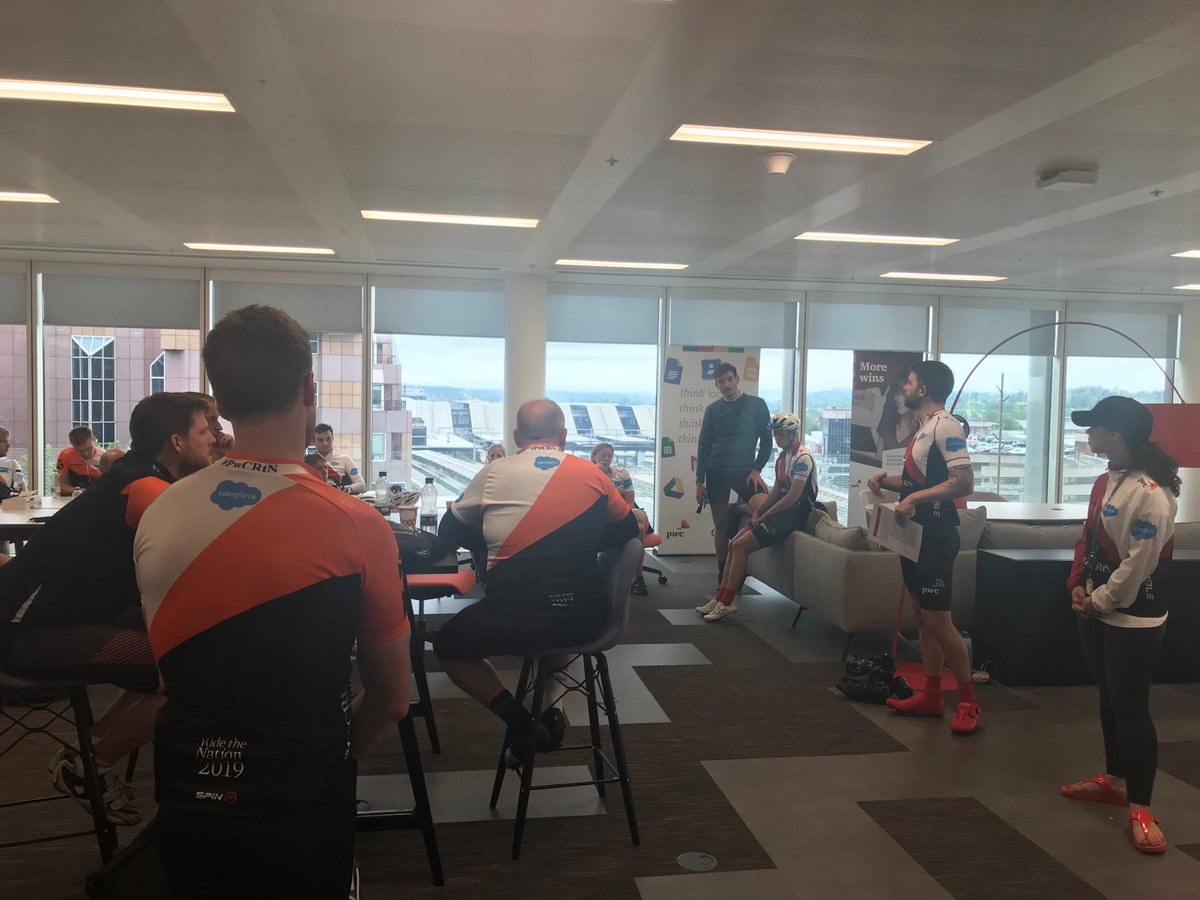 jeggs's tweet photo. Briefing for Ride the Nation. Lots of anticipation #PwCRtN https://t.co/oHeJhKhO8N
