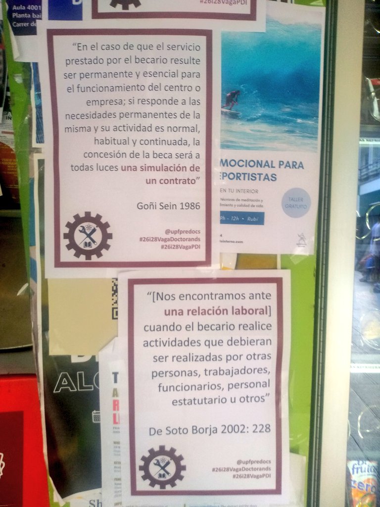 Alternativa_UPF's tweet photo. Genial campanya d' @upfpredocs , la UPF està incomplint la regulació laboral. Tot el nostre suport en aquesta jornada de vaga!! https://t.co/H9XRPYDkDN