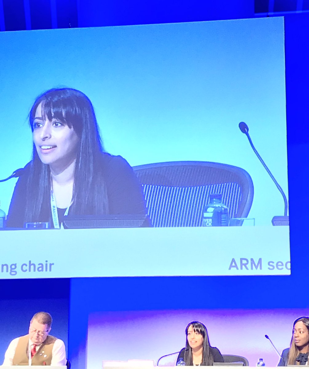Great to see @DrLatifaPatel in the Chair’s seat @TheBMA #ARM2019 this morning. #medicalpolitics #womenleaders #juniordoctors
