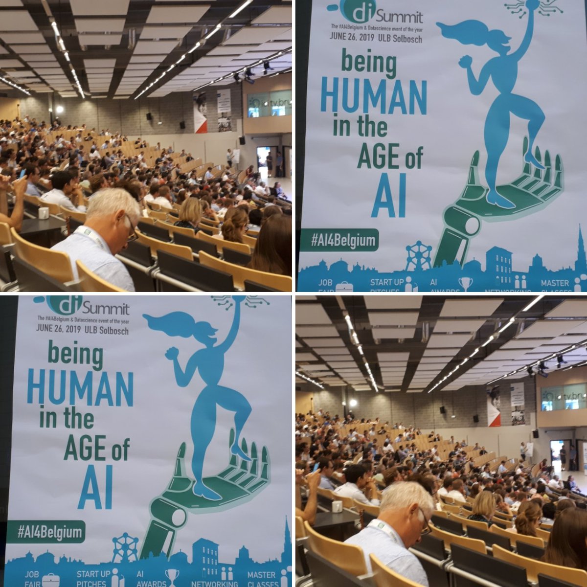#diSummit #AI4Belgium at <a href="/ULBruxelles/">Université libre de Bruxelles</a> full house. #deeplearning #ai #MachineLearning #nlp #vision. <a href="/CronosLeuven/">CronosLeuven</a> <a href="/BrainjarAI/">brainjarAI</a> <a href="/oswaldai/">Oswald</a> <a href="/RaccoonsGroup/">Raccoons</a>