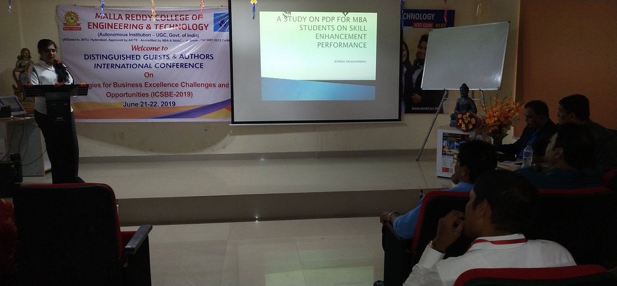 mrcetofficial's tweet photo. MRCET@MBA- #Valedictory Ceremony of International Conference on Strategies for Business Excellence and Challenges #ICSBE-2019 @#MRCET CAMPUS on June 22nd. https://t.co/n2y64n3uH1