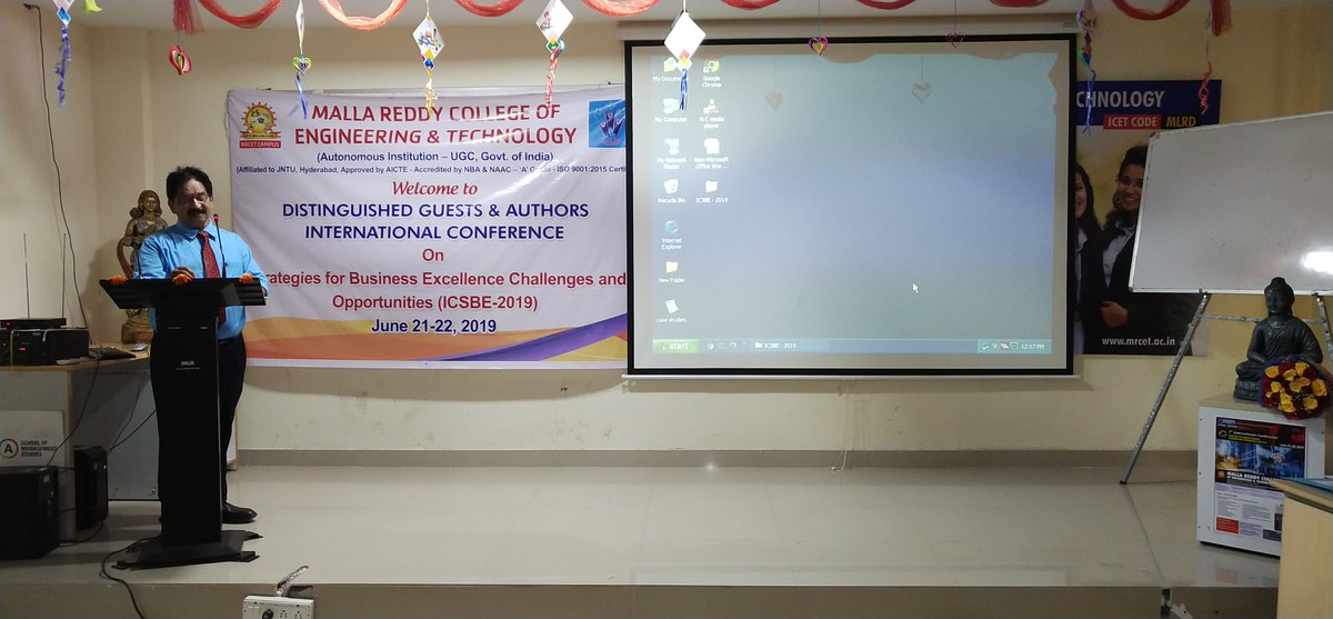 mrcetofficial's tweet photo. MRCET@MBA- #Valedictory Ceremony of International Conference on Strategies for Business Excellence and Challenges #ICSBE-2019 @#MRCET CAMPUS on June 22nd. https://t.co/n2y64n3uH1