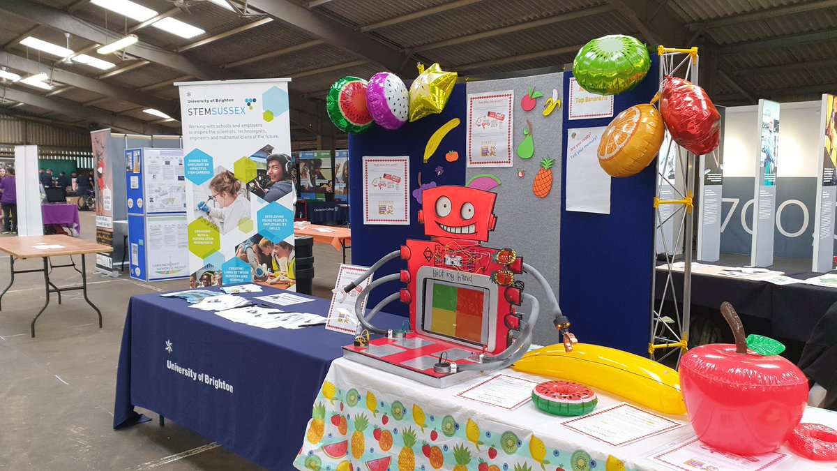 Cathyplus2's tweet image. Ready for the Big Bang Fair!! Come and test your memory with #STEMbot today! #TBBFSE2019 @stemsussex 🍊🍐🍎🍌🍉🍏🍈🍇🍍🍒🍓