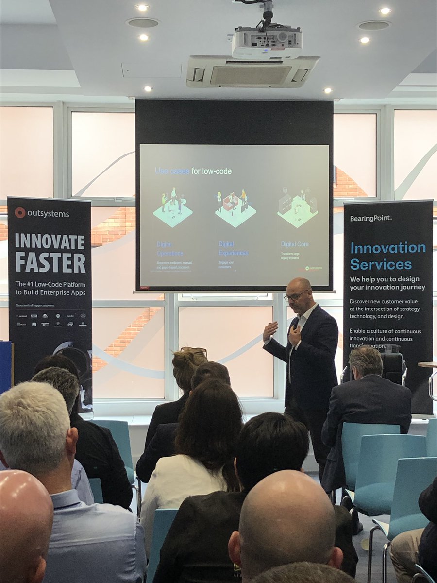 RBlackmore91's tweet image. The brilliant @OutSystems Co-Founder Rui Pereira sharing with @DubCham the 3 use cases for #lowcode :
#DigitalOperations , #DigitalExperiences , #DigitalCore 🇨🇮🚀😎