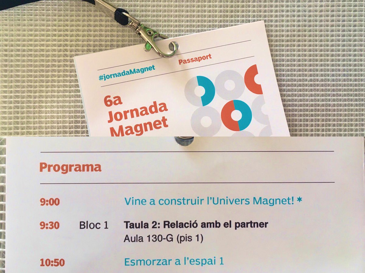 EscolaTanit's tweet photo. Ja comença!!🤗 La 6a Jornada Magnet! Estem a la Taula 2 per parlar de la relació amb el partner @ICMCSIC @aliancesmagnet https://t.co/a68fDcCAXd