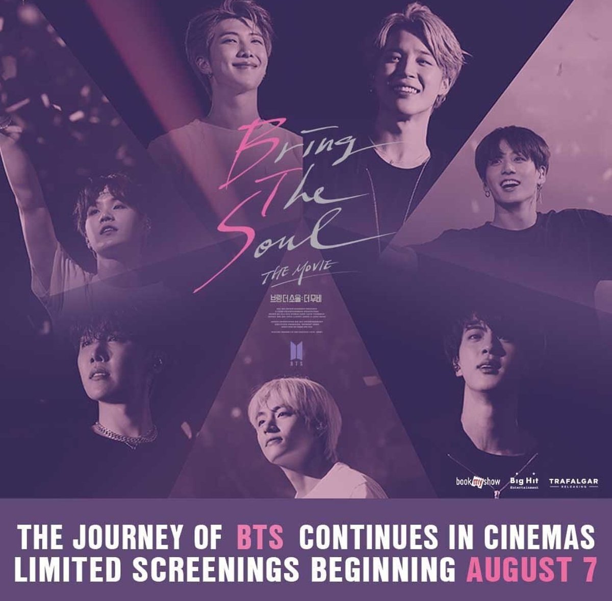 KABAR GEMBIRA UNTUK PARA ARMY! BRING THE SOUL: THE MOVIE akan tayang di @kcm_corp &amp; @kotacinemall_jember mulai tanggal 7 Agustus 2019. Ticket presale akan dijual mulai 3 Juli 2019 di outlet @kcm_corp &amp; @kotacinemall_jember

#BTS #BRINGTHESOUL_THEMOVIE