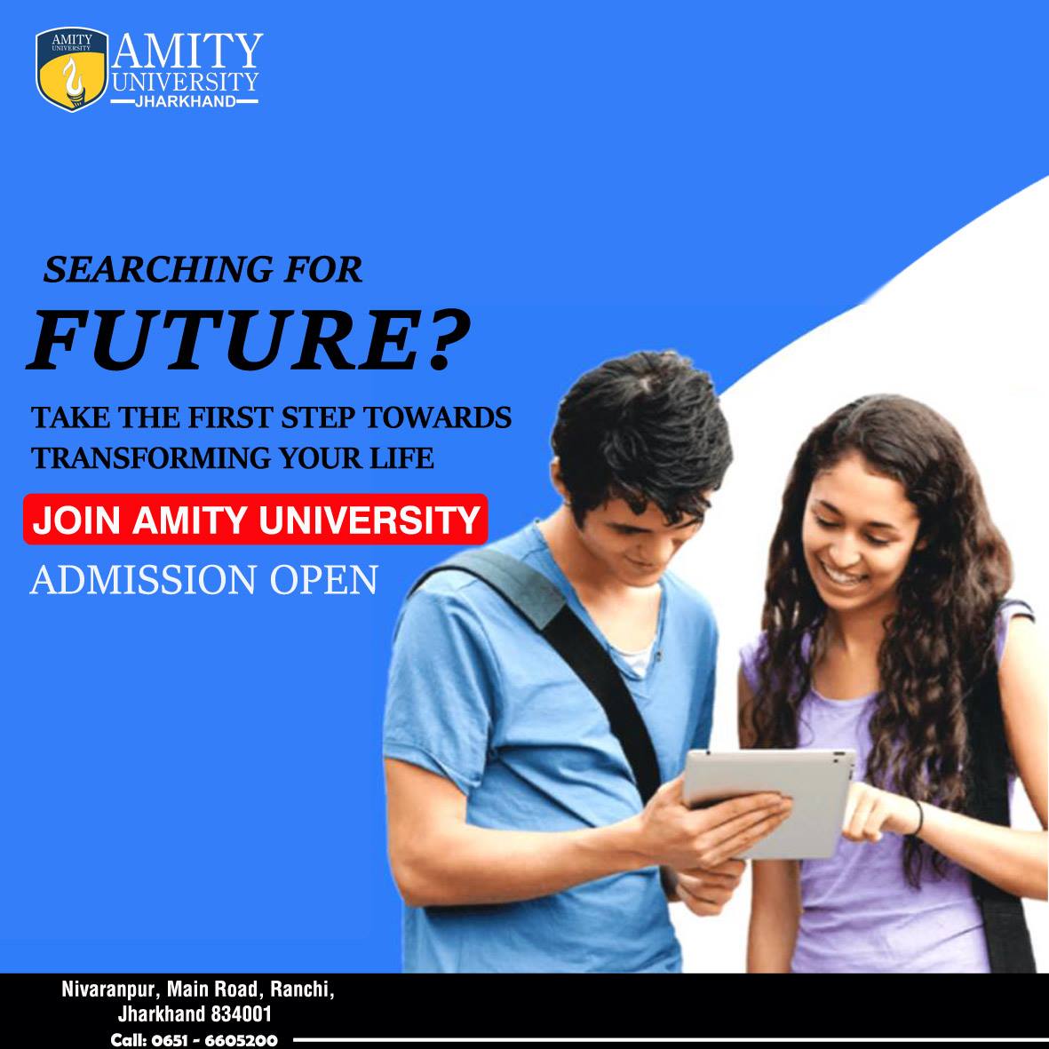 If you are searching for accomplishment in life , then your search ends with us. Join #AmityUniversity #AdmissionOpen