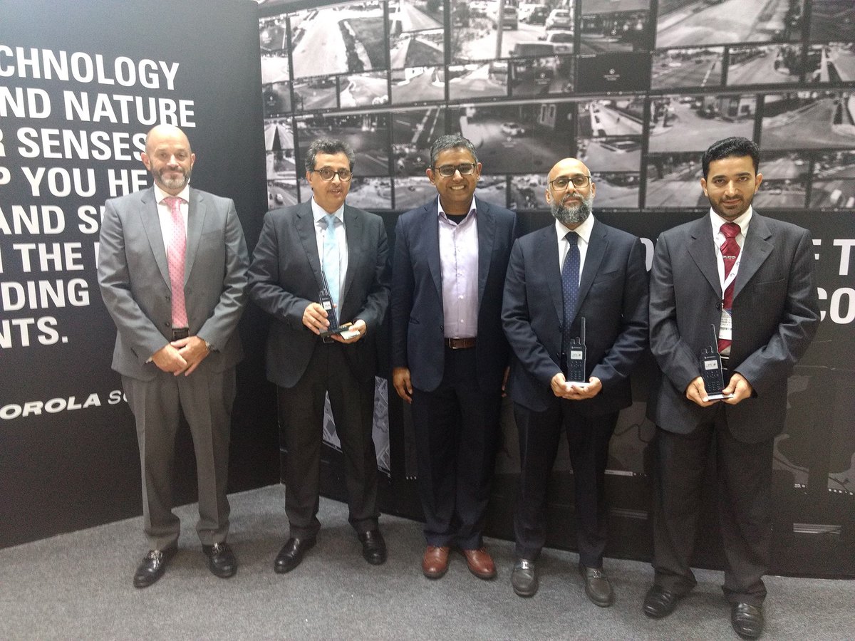 MotSolsEMEA's tweet photo. We were pleased to welcome @STCSpecialized #STC #STCSC to #MotorolaSolutions' #CCW2019 booth last week. Thank you for more than 15 years of partnership and successfully delivering over 50,000 #TETRA Radios and accessories since 2018. https://t.co/4MHQqZ6aTP