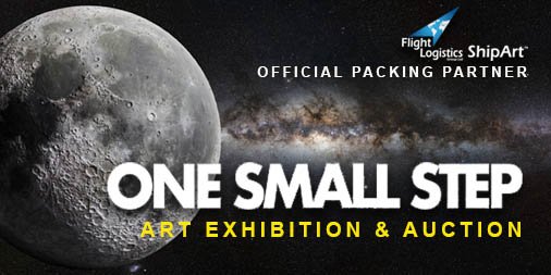 With the 50th anniversary of NASA's Apollo 11 lunar mission approaching, #OneSmallStep celebrates this momentous occasion and fundraises for @MAGsaveslives through art. What’s it all about? See here bit.ly/2X67Ppf #theotherartfair #landmineclearance @TheOtherArtFair