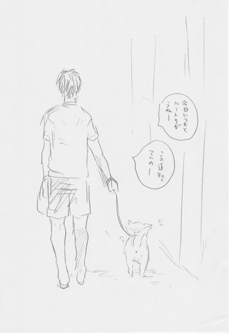 今日見たお兄さんと柴犬 忘れたくない 