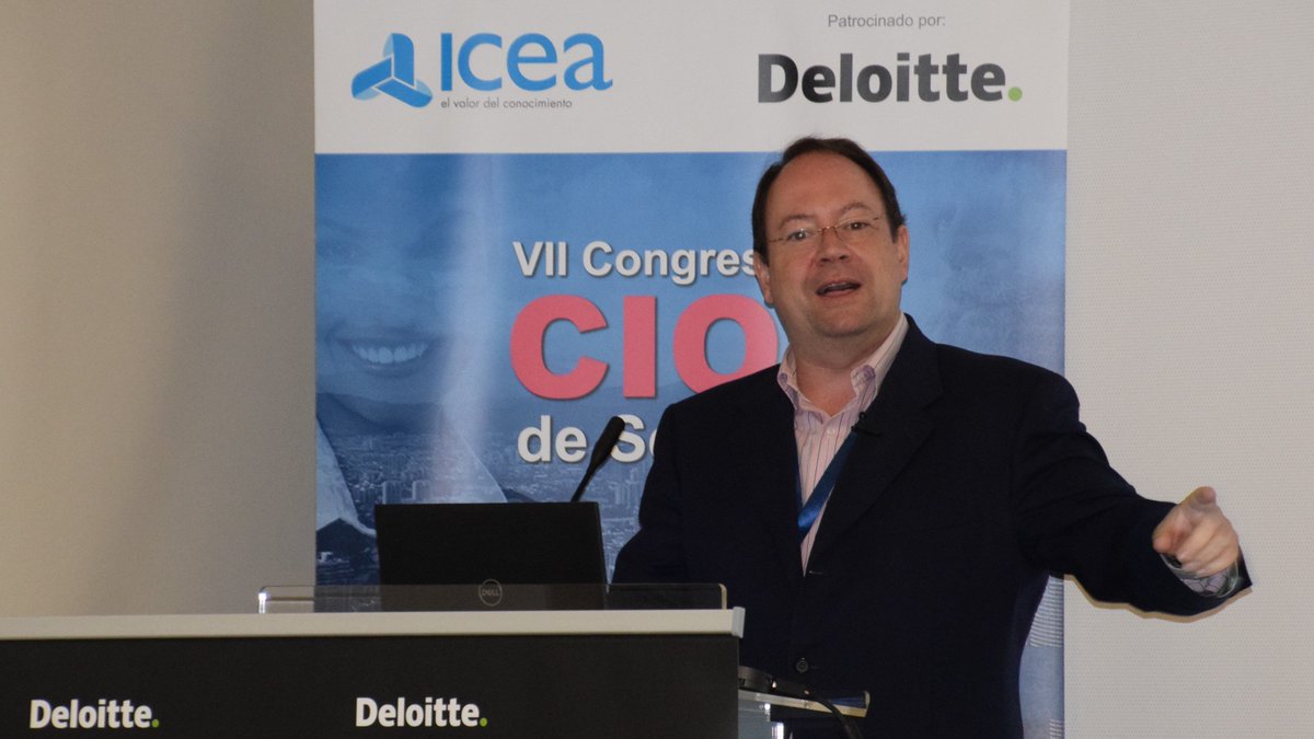 icea_es's tweet photo. Ahora damos paso a las grandes tendencias de TI y del negocio que afectan al seguro con Antonio Martín, Director Área de Estudios y TI de ICEA #CIOsSeguros @Deloitte_ES https://t.co/1CoTXyxSMb