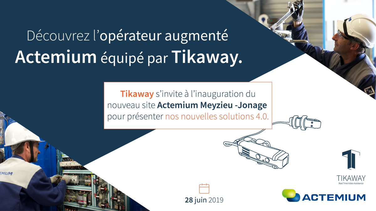 Nous sommes très heureux de découvrir le nouveau site d' <a href="/ActemiumFrance/">Actemium France</a> pour la #maintenance industrielle, et vous présenter les nouveautés de <a href="/TikawayApp/">TIKAWAY #RealTimeVideoAssistance 👓👷‍</a>! Merci pour cette invitation 👷‍♀️👷‍♂️
#operateuraugmenté #livevideoassistance #formation #remotecollaboration #industriedufutur