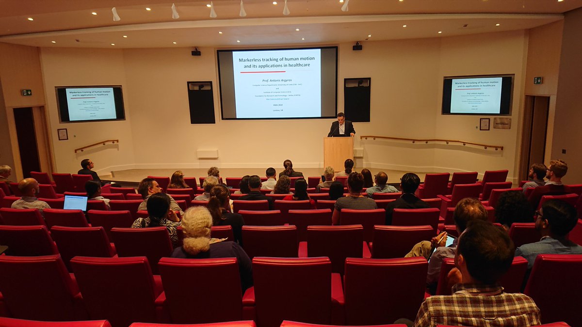IETHealthTech's tweet image. #FirstKeynote of the day &apos;Markerless tracking of human motion and its applications in #healthcare&apos; given by the amazingly knowledgeable @AntonisArgyros @UOC_gr
#Human_Motion_Analysis
@IETCommunities @IETevents