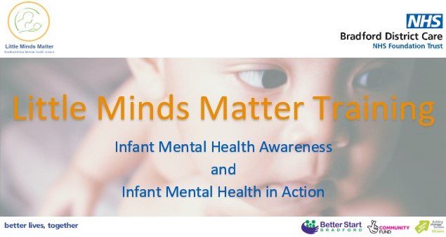DunsterPage's tweet photo. Are you interested in attending Infant Mental Health training? #LittleMindsMatter provides training to professionals who work with #Bradford parent's and infant's. Please contact us on LittleMindsMatter@bdct.nhs.uk for more information @BetterStartBfd @BDCFT https://t.co/Eb2LuOPro5
