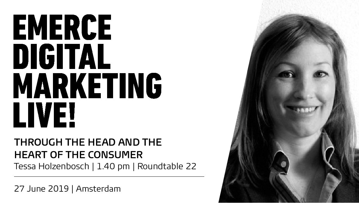 Join Tessa Holzenbosch from 1.40pm as she runs a series of sessions about consumer behaviour at roundtable 22 at today's Digital Marketing Live! #DML19 <a href="/GfK/">GfK - An NIQ Company</a>