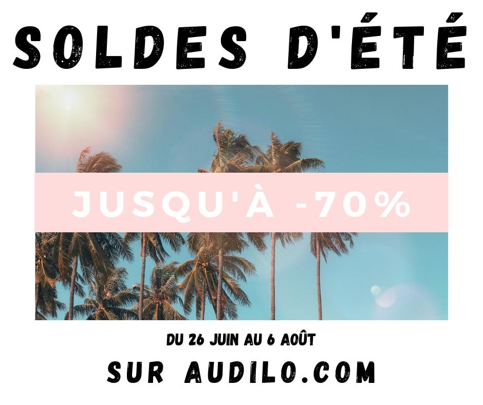 audilo_fr's tweet image. #Bonjour! 😊

Enfin les #soldes! 🛍

Du 26 Juin au 6 Août, profitez de nos #promotions exceptionnelles, jusqu'à -70 %!!🛒

Rendez-vous sur Audilo.com pour découvrir nos soldes d'été! ☀️
 #JePeuxPasJaiSoldes #Soldes2019