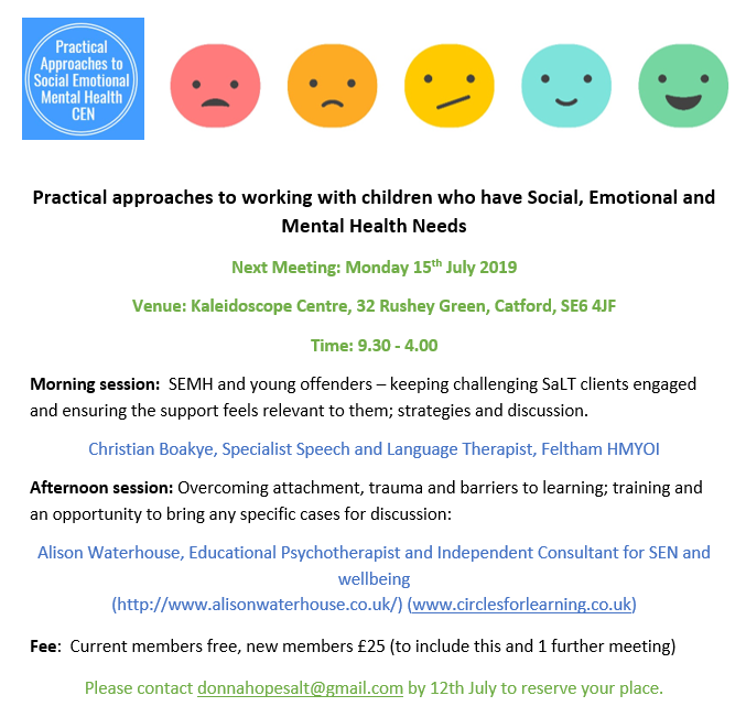 Practical Approaches to SEMH CEN tweet media