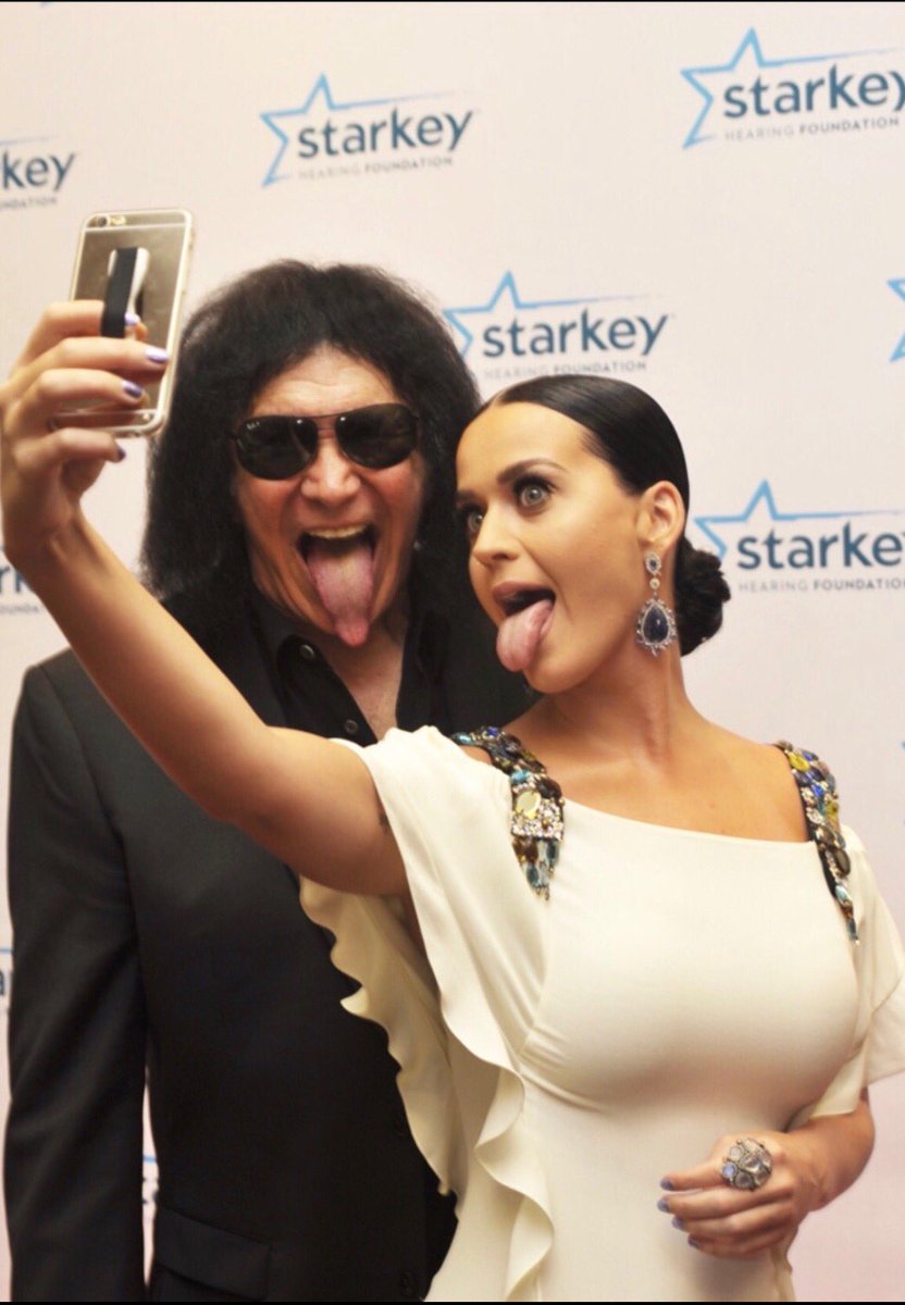 genesimmons's tweet image. Who stuck it out better. Katy, or me.