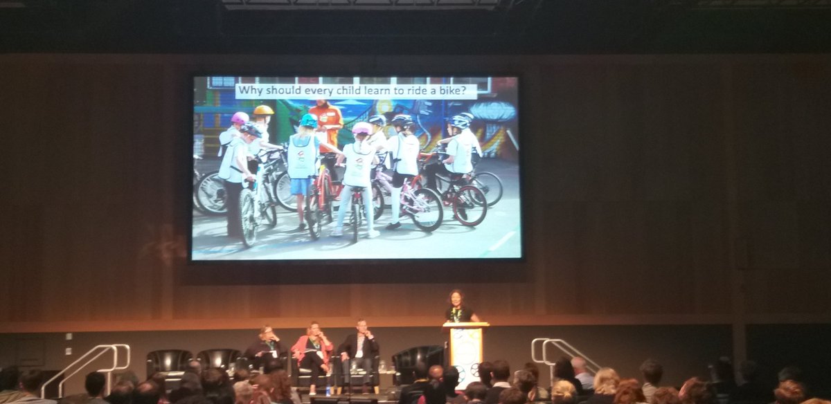 VelocitySeries's tweet image. "Why should every child learn to ride a bike?", asked in session 5B at #vc19! #CyclingForTheAges