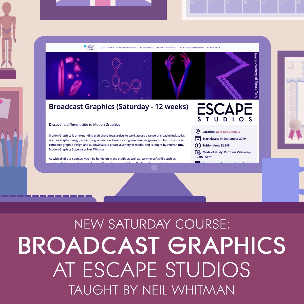 Neil Whitman Animations (@nwanimations) on Twitter photo Want to learn the secrets of After Effects? I'll be teaching a 12 week Saturday class in Broadcast Graphics <a href="/Escape_Studios/">Escape Studios</a> in September.
pearsoncollegelondon.ac.uk/find-a-course/… #animation #aftereffects Want to learn the secrets of After Effects? I'll be teaching a 12 week Saturday class in Broadcast Graphics <a href="/Escape_Studios/">Escape Studios</a> in September.
pearsoncollegelondon.ac.uk/find-a-course/… #animation #aftereffects