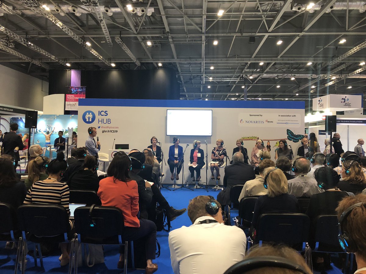 Great start to the day at the ICS Hub at #healthpluscare show looking at the road to becoming an ICS; what steps need to be taken and what challenges lie along the way. With 21 million people now covered, what impact is #integratedhealth having so far? @Novartis