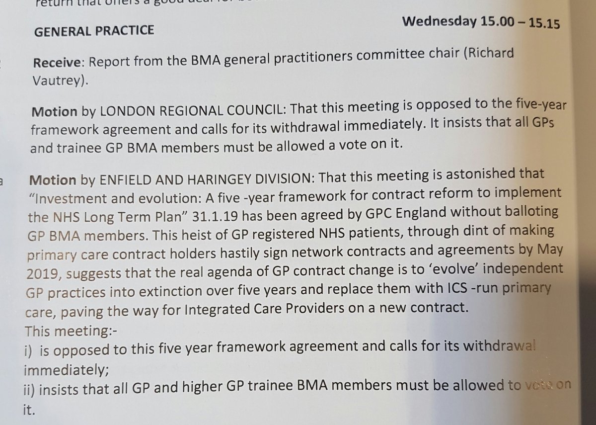 drbobgill's tweet image. 60 minutes to promote non-doctor substitutes &amp;amp; Down-Skilling agenda of #NHSLongTermPlan

15 minutes to discuss the destruction of General Practice with  creation of US style networks, presented as harmless, of course.
#ARM2019