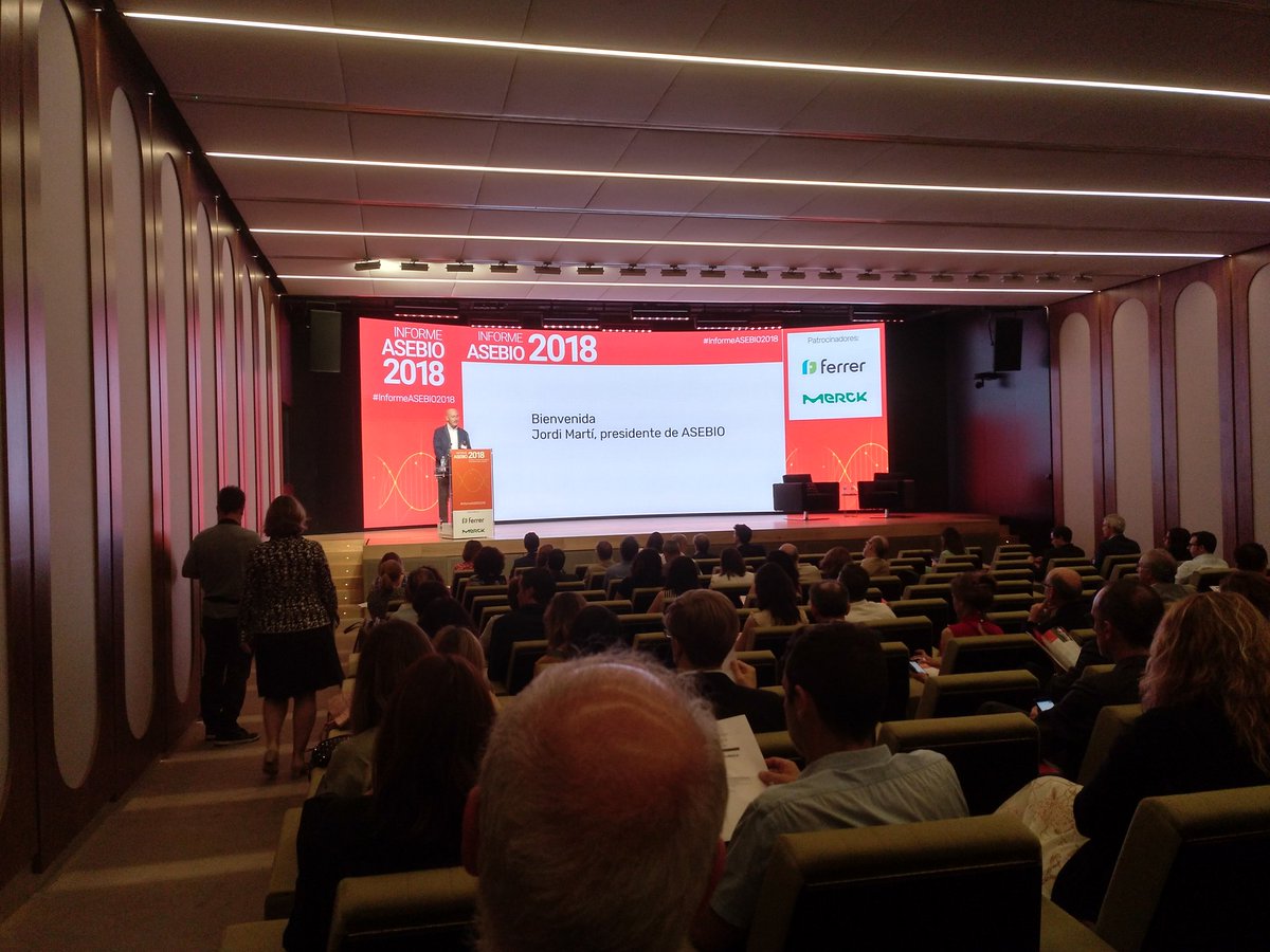 Hoy acudimos a la presentación del #InformeASEBIO2018 Enhorabuena @asebio por un excelente trabajo.