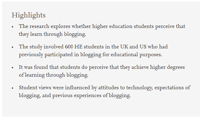 Article highlights - full text via link in Tweet
