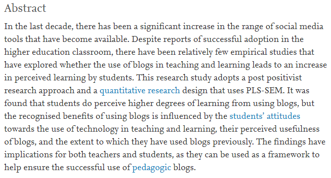 Article abstract - full text via link in Tweet