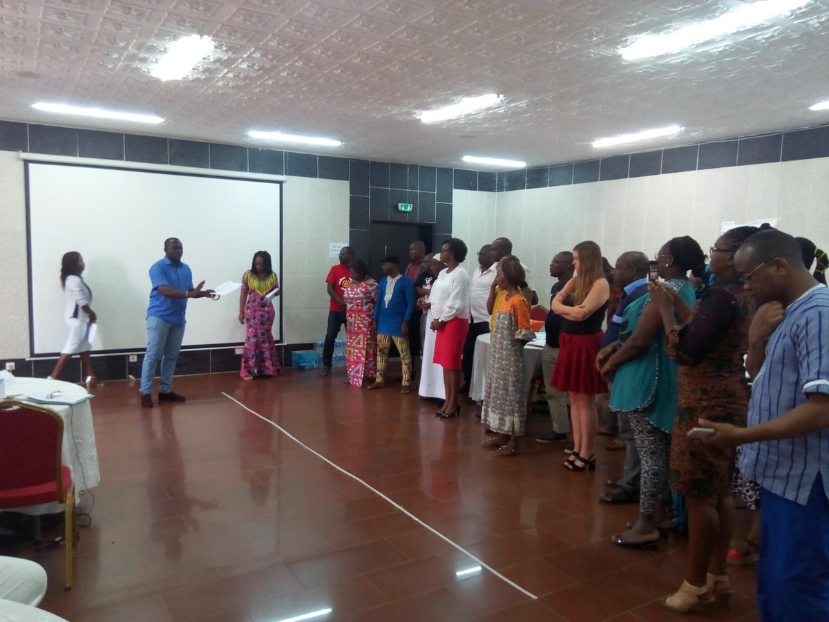 SanouidiSheila's tweet photo. Training of Trainers on #valuesclarification on #Maputoprotocol: It's time to practice. The exercice of group 1 was about "Cross the Line". @PathfinderInt @amplifyfund @saloucou @CelestinCompao1 @ledip7 @CoalitionGnd @AGnDR1 @CapssrBf @Dsiribie @GUELRODRIGUE1 https://t.co/olM6QOKihC