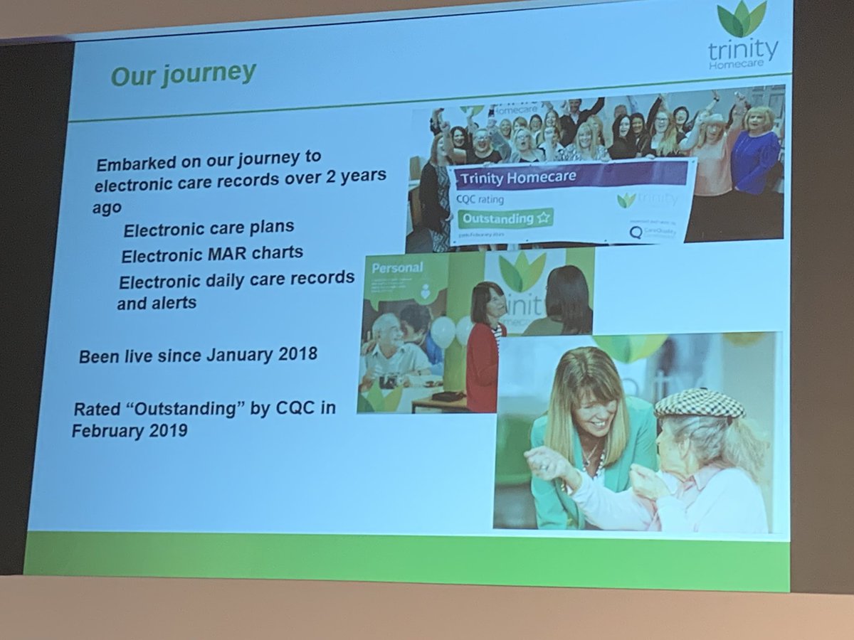 drjanetownson's tweet image. Mike Smith of Trinity Homecare, rated outstanding by @CQCProf, talking about improving care through harnessing digital opportunities and managing data sharing. Transparency forces everyone to raise their game #RandHCS @ukhca