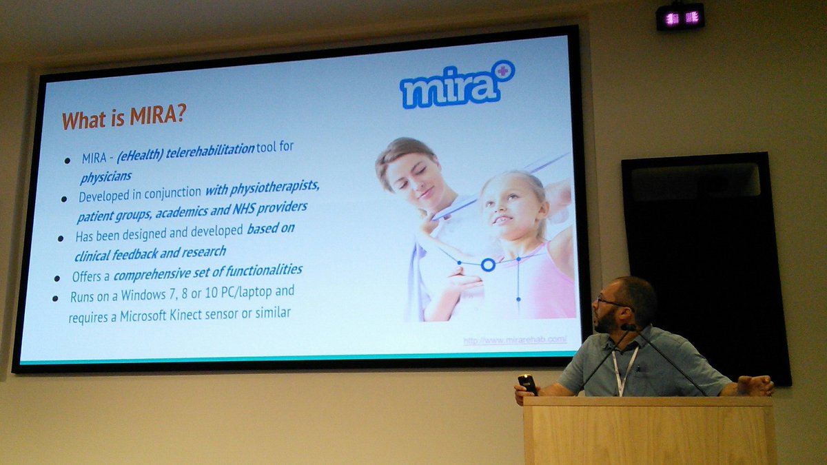 markplumbley's tweet image. Next up: Noureddin Sadawi - Challenges encountered while developing the Medical Interactive Rehabilitation Assistant (MIRA) #Human_Motion_Analysis