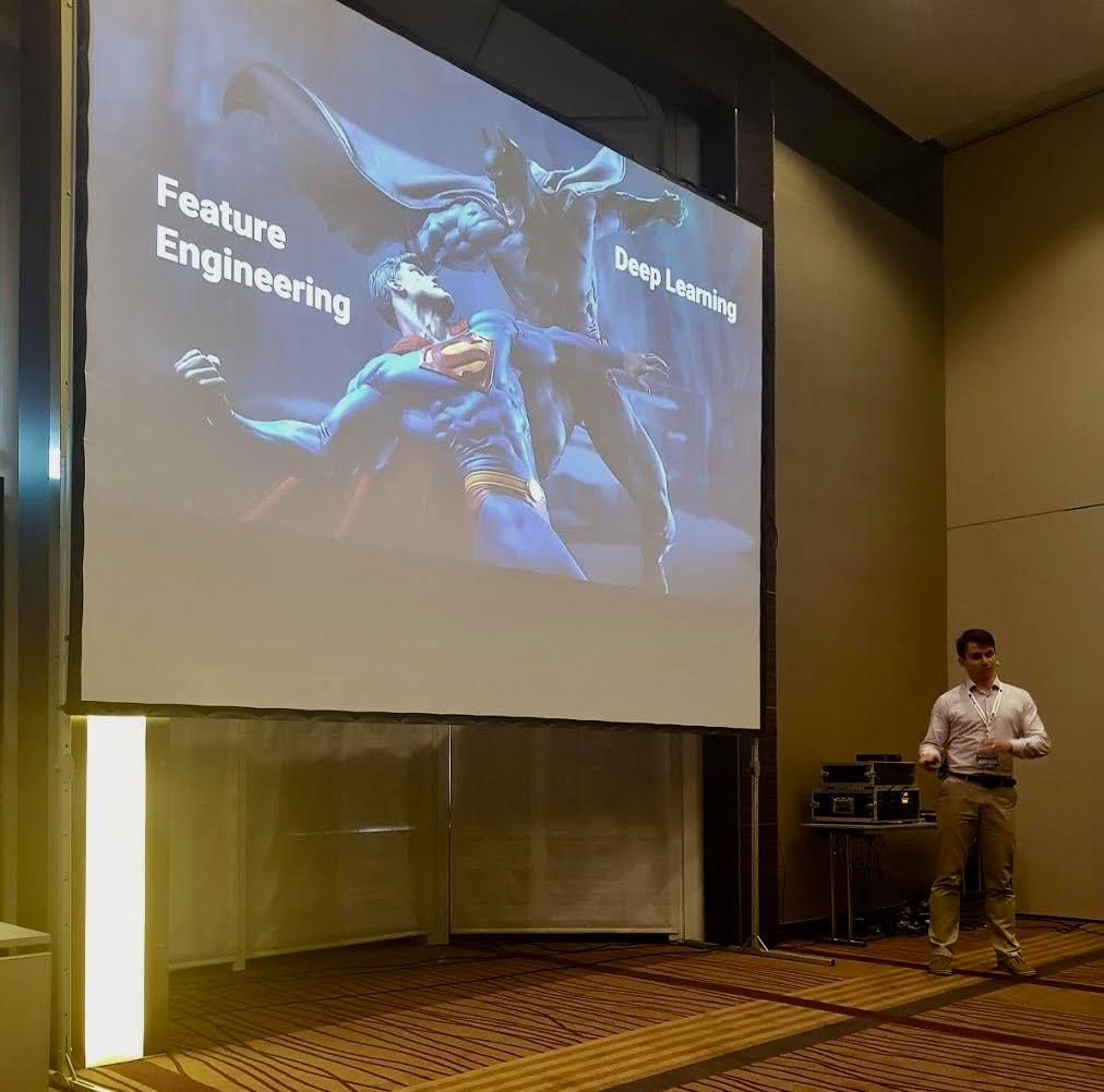 wave_access's tweet photo. Does #DeepLearning make #FeatureEngineering obsolete? In his speech delivered at the @mlconference in Munich, @VladimirRybako9, Head of #DataScience at #WaveAccess, tried to sort out why this is not always the case. Here you will find the presentation – https://t.co/JedV1gbR1J https://t.co/HamFb9O9kV