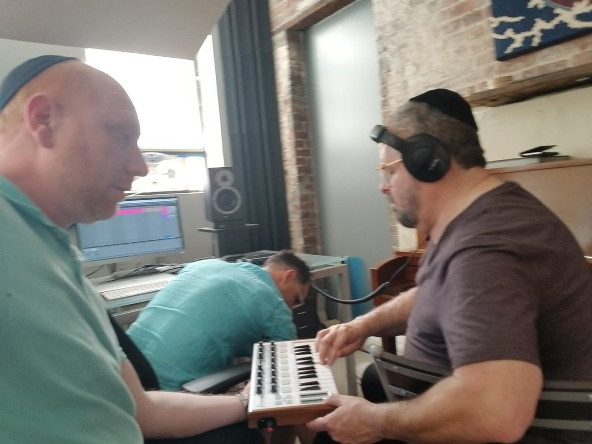 BS"D Yesterday we made music!!!  Ahhh... My partners just get better BA"H...