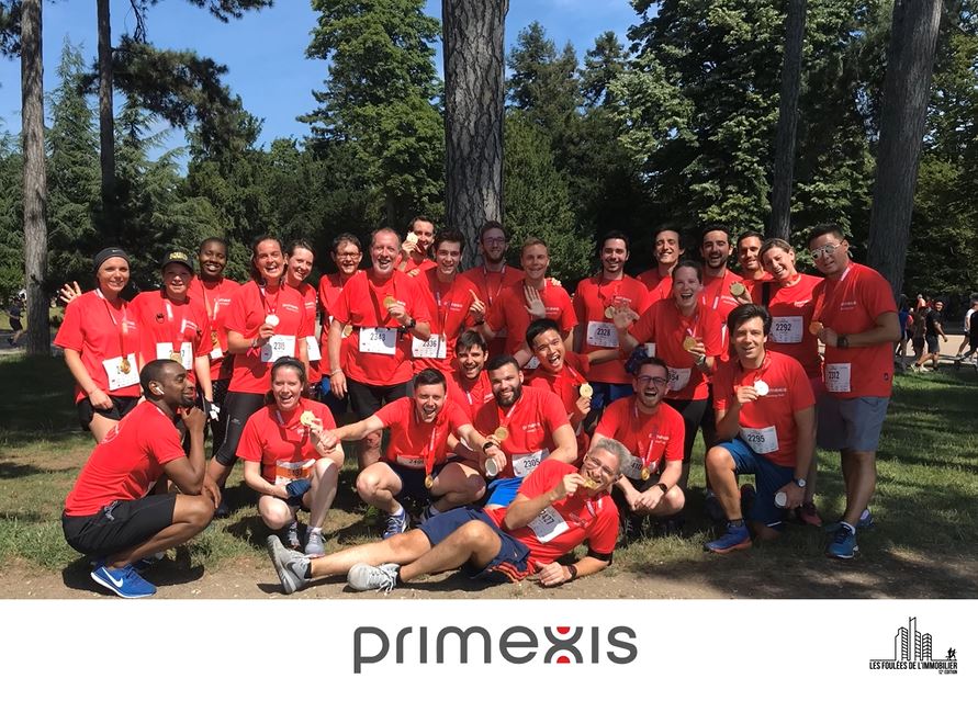 Primexis's tweet photo. 👏🏻👏🏻Bravo aux 28 collaborateurs, qui ont représenté les couleurs de @Primexis, dimanche 23 juin lors des Foulées de l'#Immobilier organisées par le #Master246 @Paris_Dauphine !!! 🏃🏼  #FDI2019 https://t.co/ZUSi0MSyY2