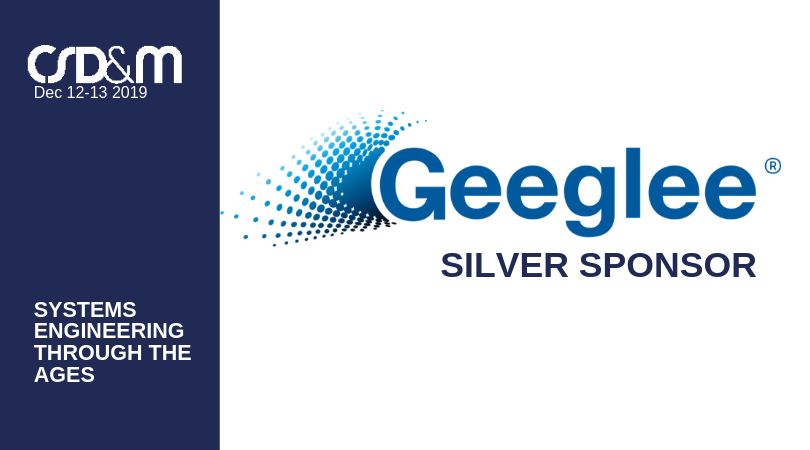 CESAMCOMMUNITY's tweet photo. We are very proud to announce @Geeglee_Tech as a Silver #sponsor for #CSDMPARIS #systemsengineering #complexsystems #architecture 
https://t.co/Ap2nCueRvJ https://t.co/5y6dUV4ne0