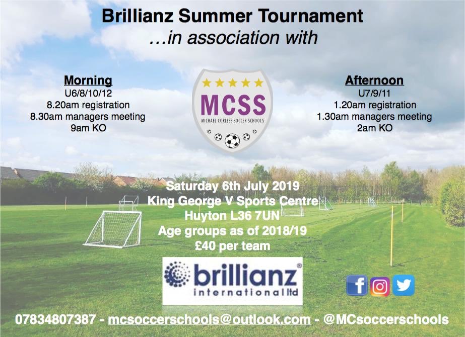 McssU9's tweet photo. If you’re looking to keep your team playing, while fixtures are winding down, here’s a tournament you can enter 6th July @ King George V plying fields. Everyone goes through to a semi final, medal for all players taking part and always a good day out. 👍🏼⚽️ https://t.co/CujExLMrW4
