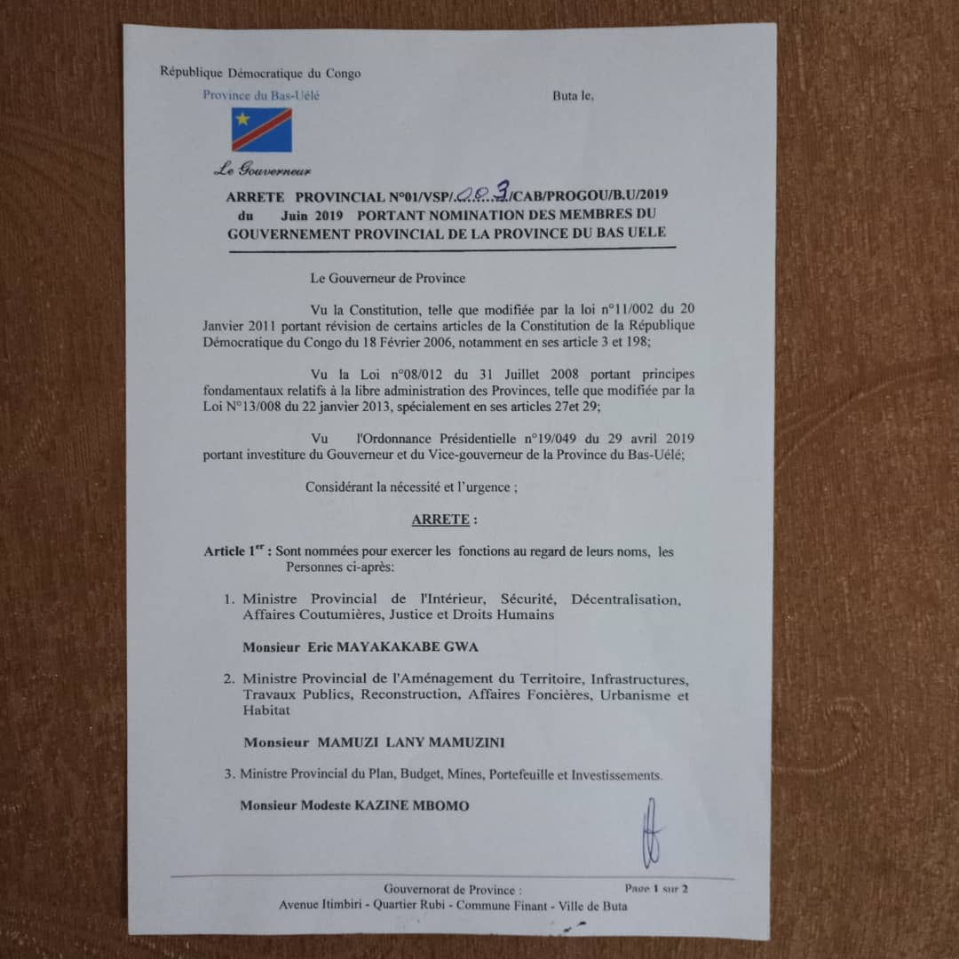 RachidKah's tweet photo. #RDC #BAS-#UELE: Mon parti pô, le #Burec, s'enracine davantage, après avoir obtenu dep nat&prov, rapporteur bureau AssProv, il a plu au Gouv #ValentinSenga de nommer le camarade MAMUZI LANY #MinProv Aménagement du Terr, ITP, Reconstr, AffFonc, Urbanism&Habitat. Gros Portefeuille https://t.co/H9bWkiITZT